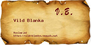 Vild Blanka névjegykártya